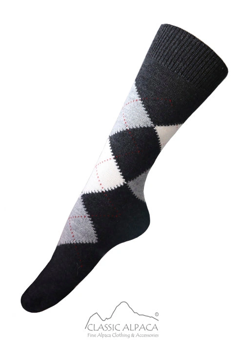 Cozy Alpaca Argyle Socks: The Perfect Warmth for Any Adventure!